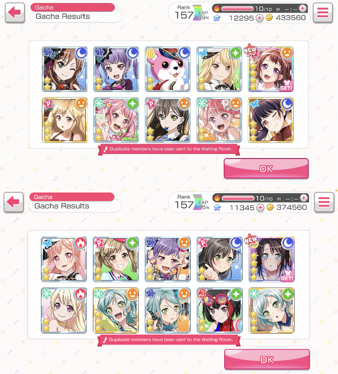 Today is the last day for the free pulls so here is my results. In 7 pulls I got 2 new 4 ☆, a new...