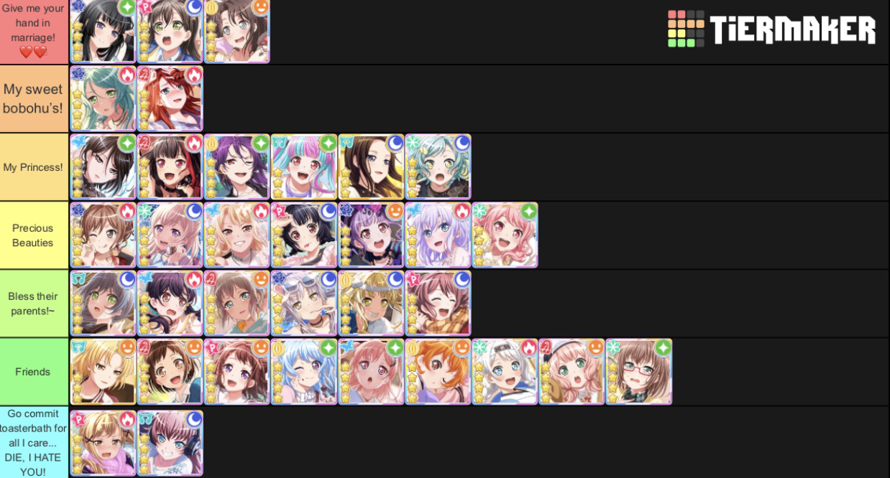 This is my personal opinion...

even the negative ones... ah

but Rinko, give me your hand in...