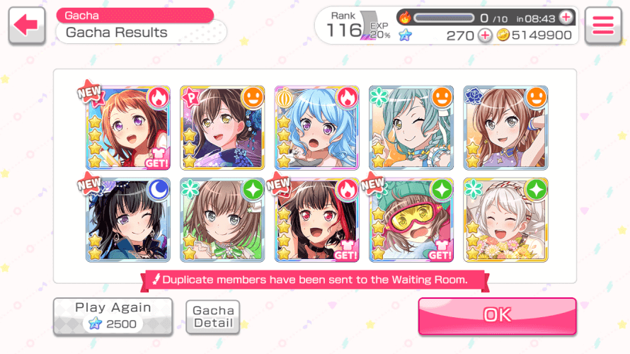 ✿ My dreamfest results! I was very lucky this time for getting Limited Ran and Maya’s 4 star that I...