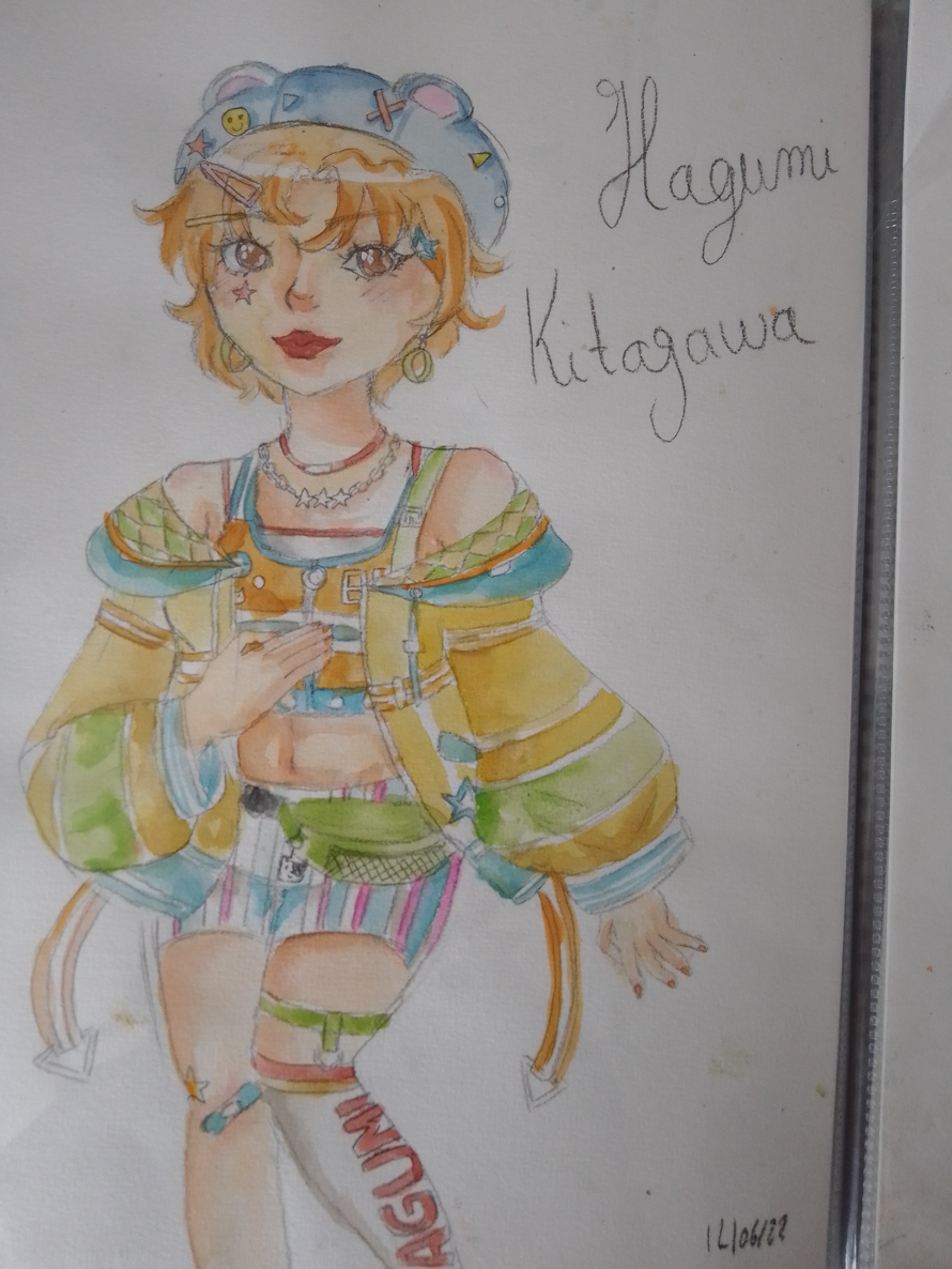 It's a little draw of Hagumi, I really love this card