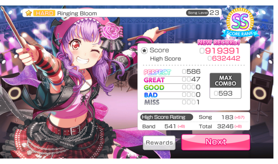 This is the most success I've ever had on a song on hard mode