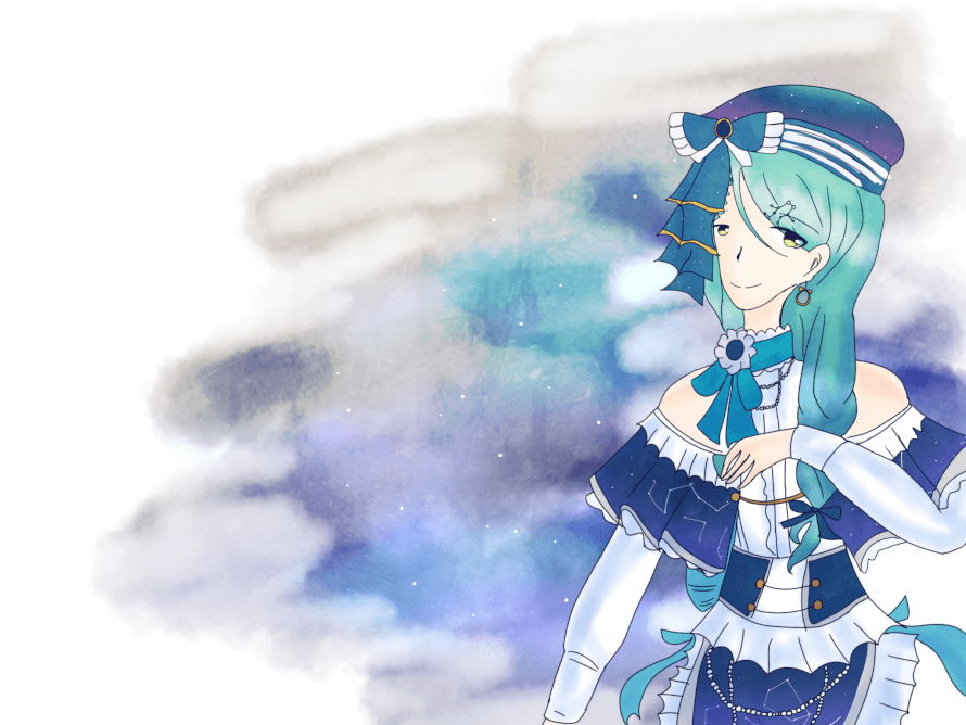 I drew Sayo from the Twin Star Ensemble event.

Also, it's my first post here, hello!