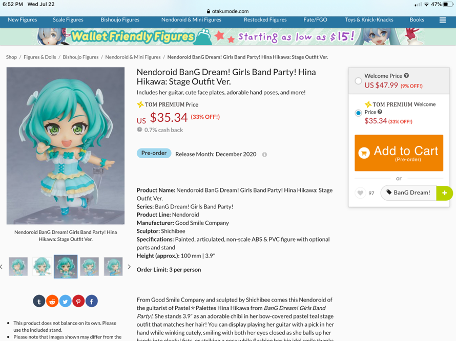 OMG MY MOM SAID SHE WOULD ORDER THIS HINA EEEEEEEEEEEEEEEEEEEE 

but it gonna take a week ;c