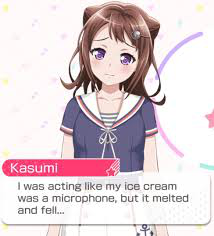 poor Kasumi, rip her ice cream : 
