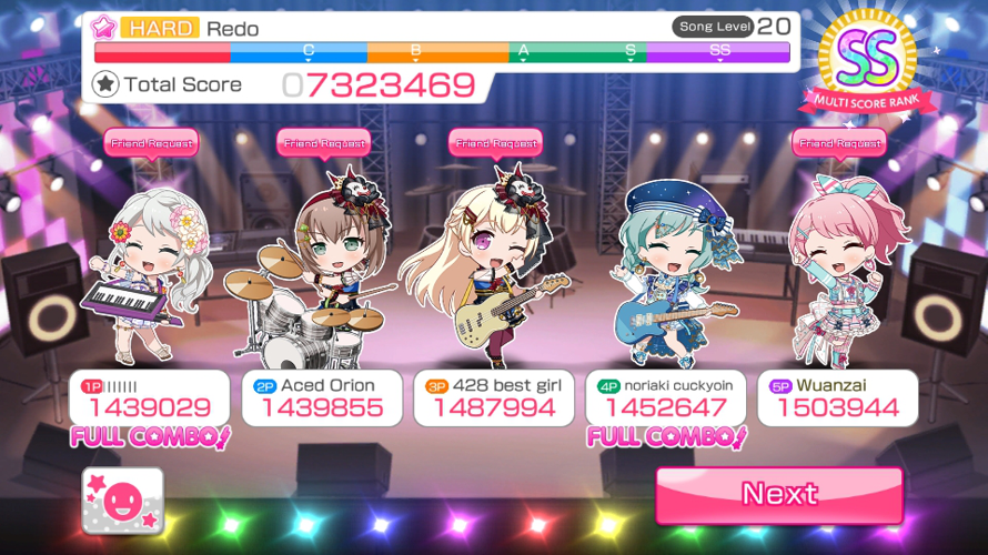 The gang's all here, now we can play together B 