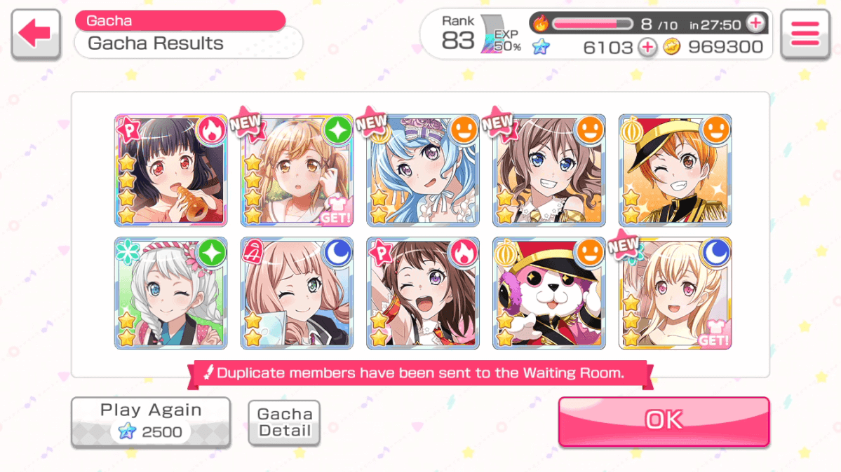 scouted 5 times for the 4 star moca but she didnt come home and im so sad.. someone comfort me

4...