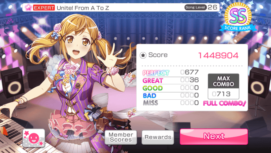 I did it on my second try, and i just realized that Tenka Toitsu A to Z☆ is really good~~~