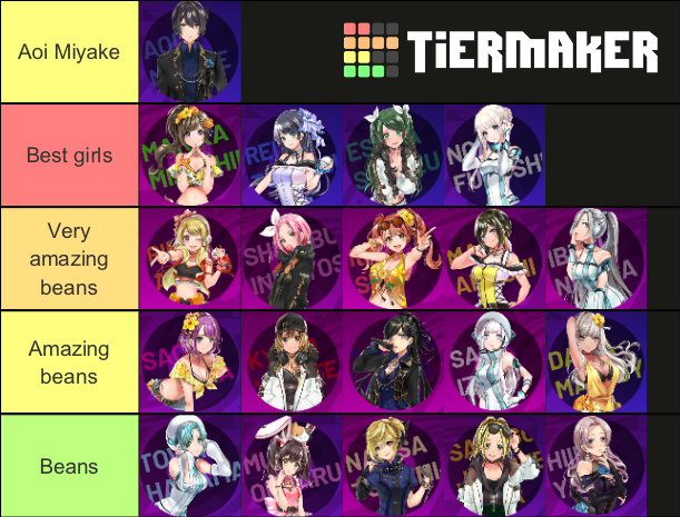   D4DJ TIER LIST!

I love all of them so far, and I can’t wait to see more content of these...