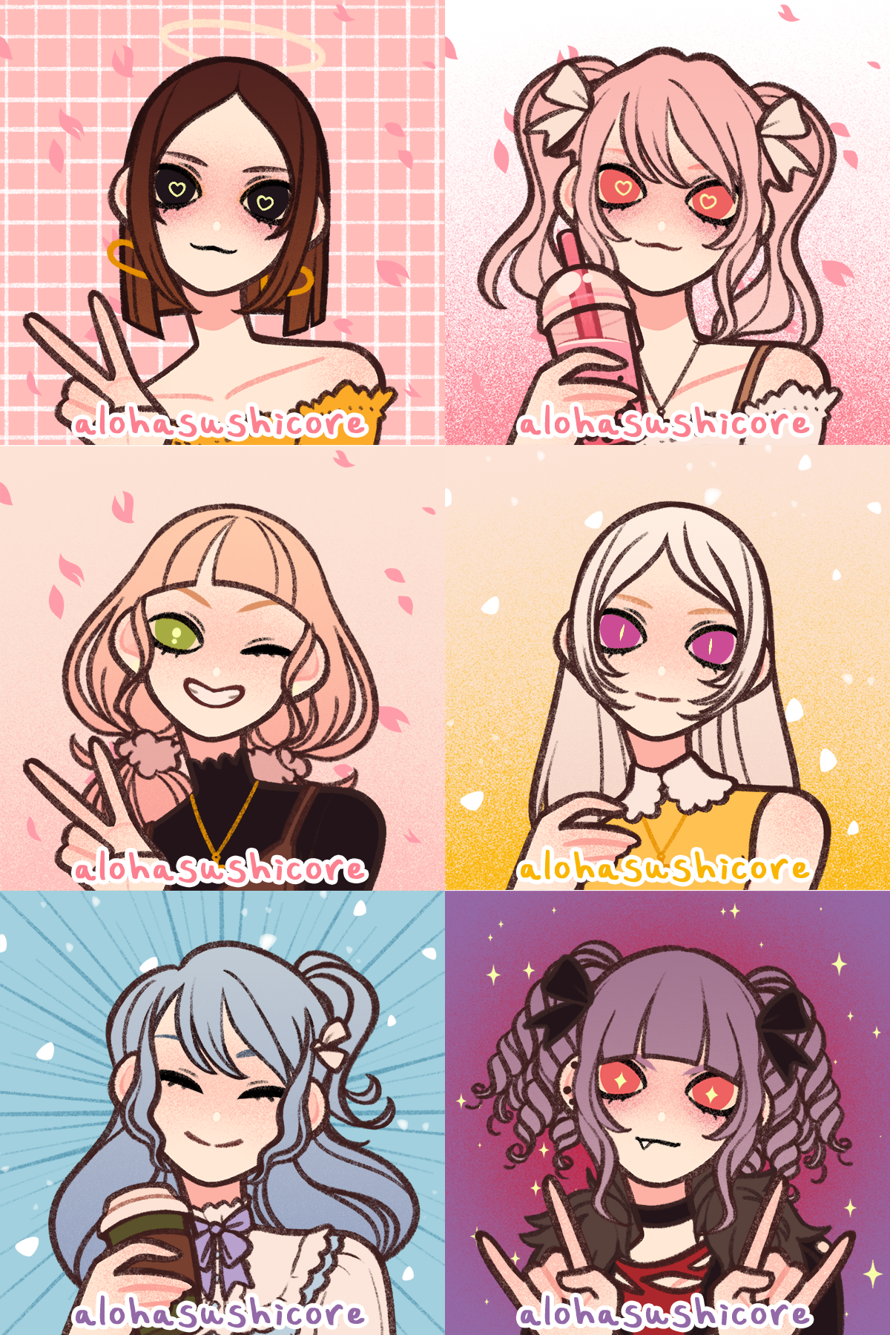 did the you vs your favs bandwagon...thing! i like how they all came out :D 

 here's the...