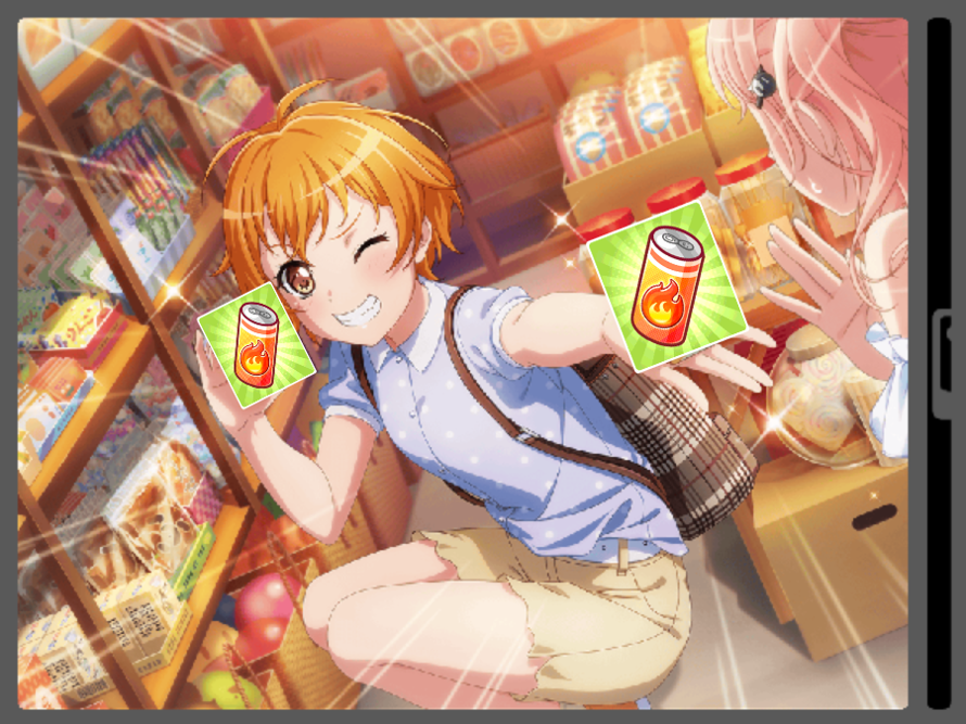 Dont have any live boosts?! Dont worry!! Take Hagumi Kitazawa's live boost drinks!!!