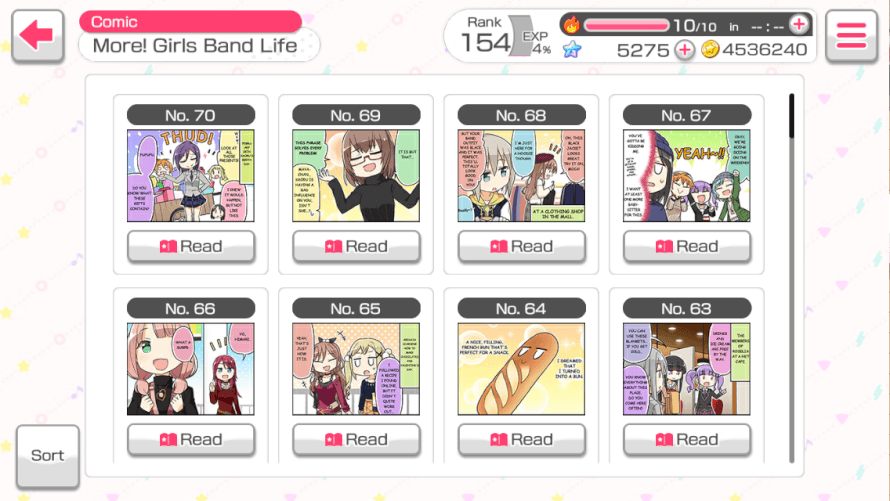 Ok, 4 koma no. 72 has been officially translated now, why hasn't even 71 been put in the game...