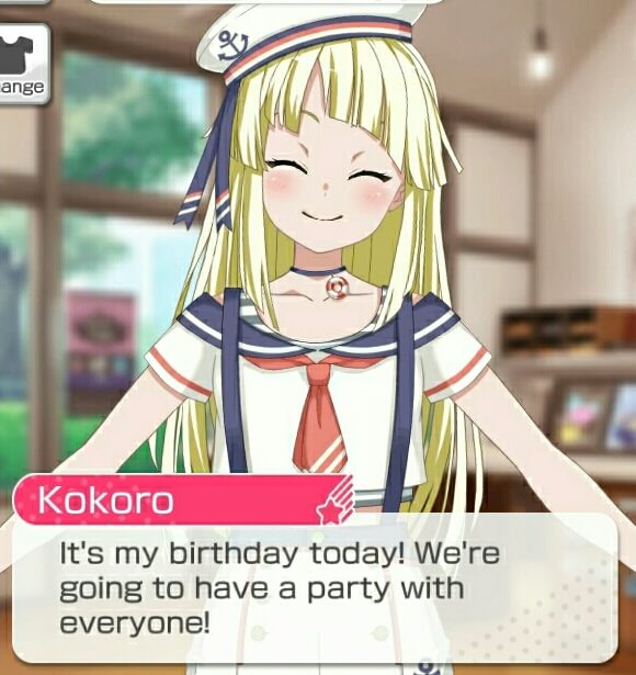 Happy birthday Kokoro!
Happy lucky smile yay!