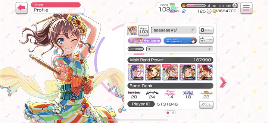 :0 today is my 2 month anniversary of playing BanG dream lol ♪ ๑ᴖ◡ᴖ๑ ♪