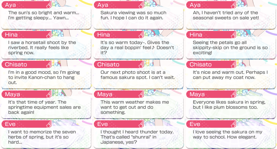 3/5! Pastel✽Palettes' new Season 2 Spring lines!

       PROOF. READ. FIXED.