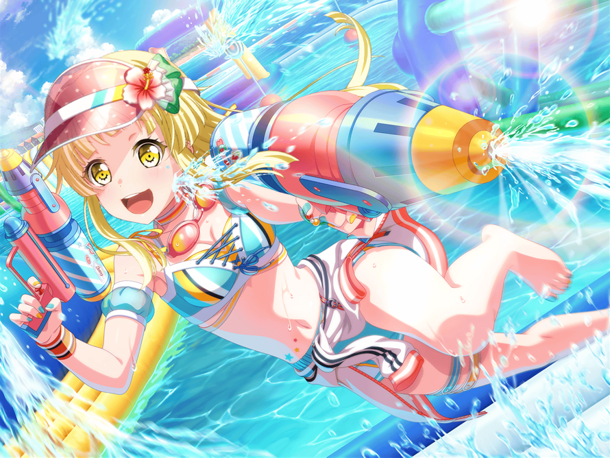     Bandori didn't give us a summer Kokoro, so I made it myself

First time that  I try doing an...