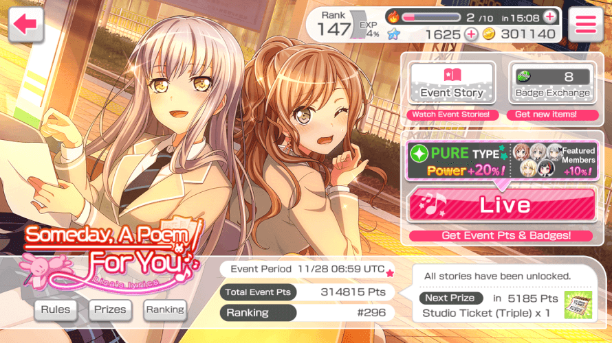 Now, let's just hope I can keep this up for another 5 days....  Insert Fueee 