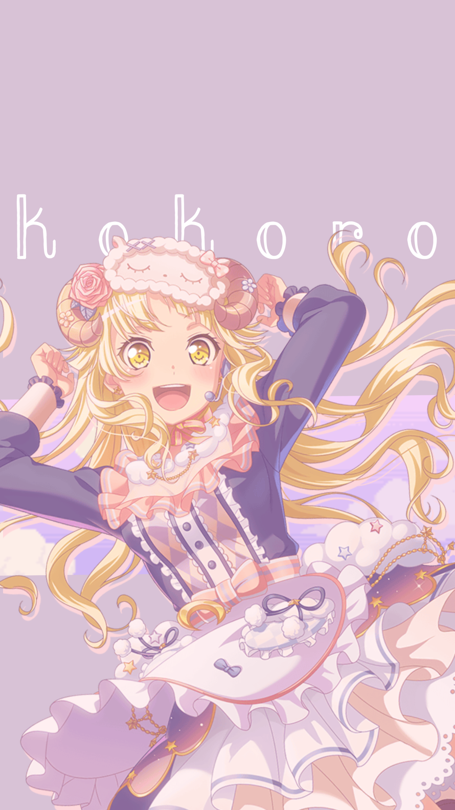   Happy Birthday Kokoro!  

I made a simple wallpaper edit to celebrate!
~Haha since I was too...