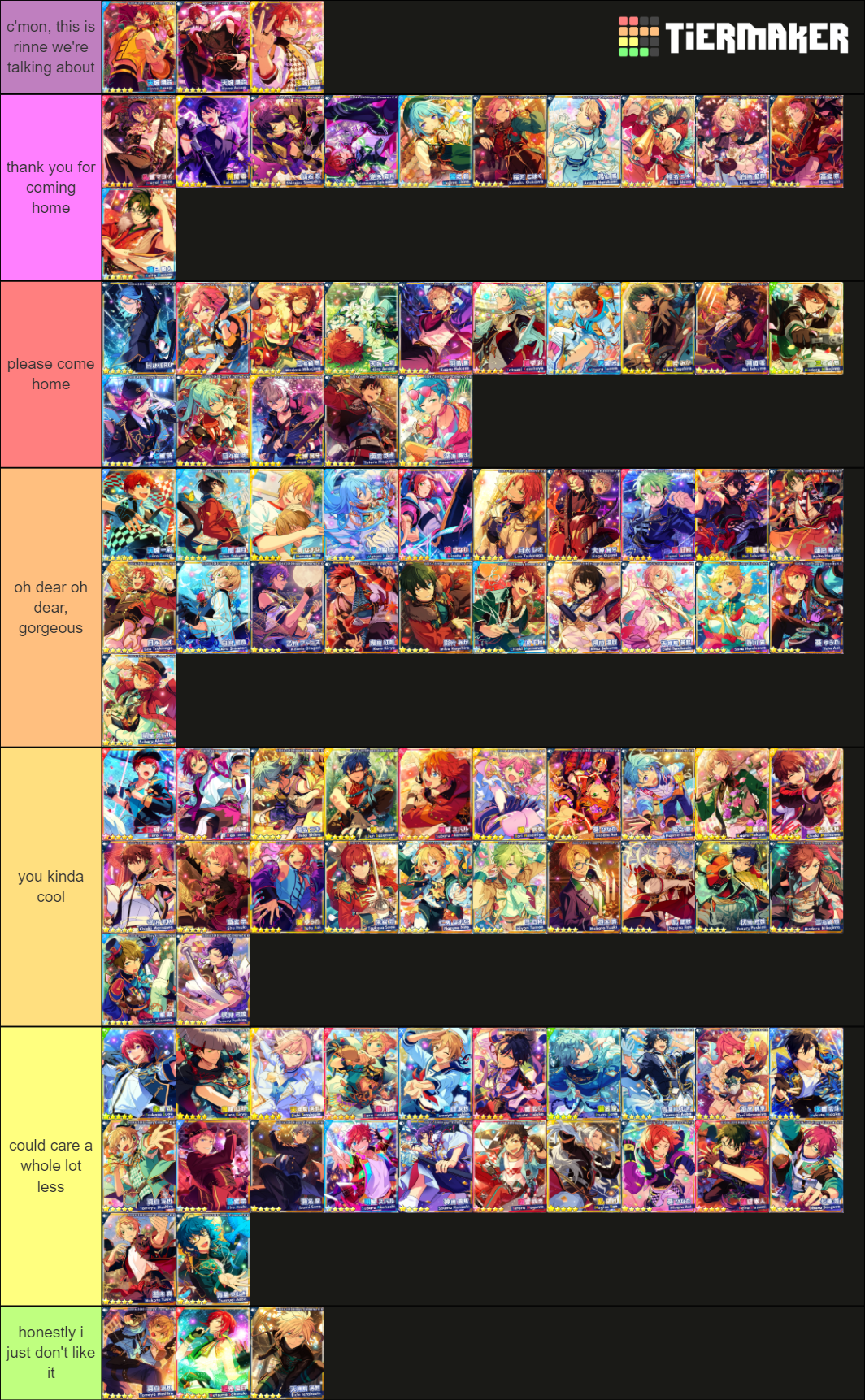 5 star tier list