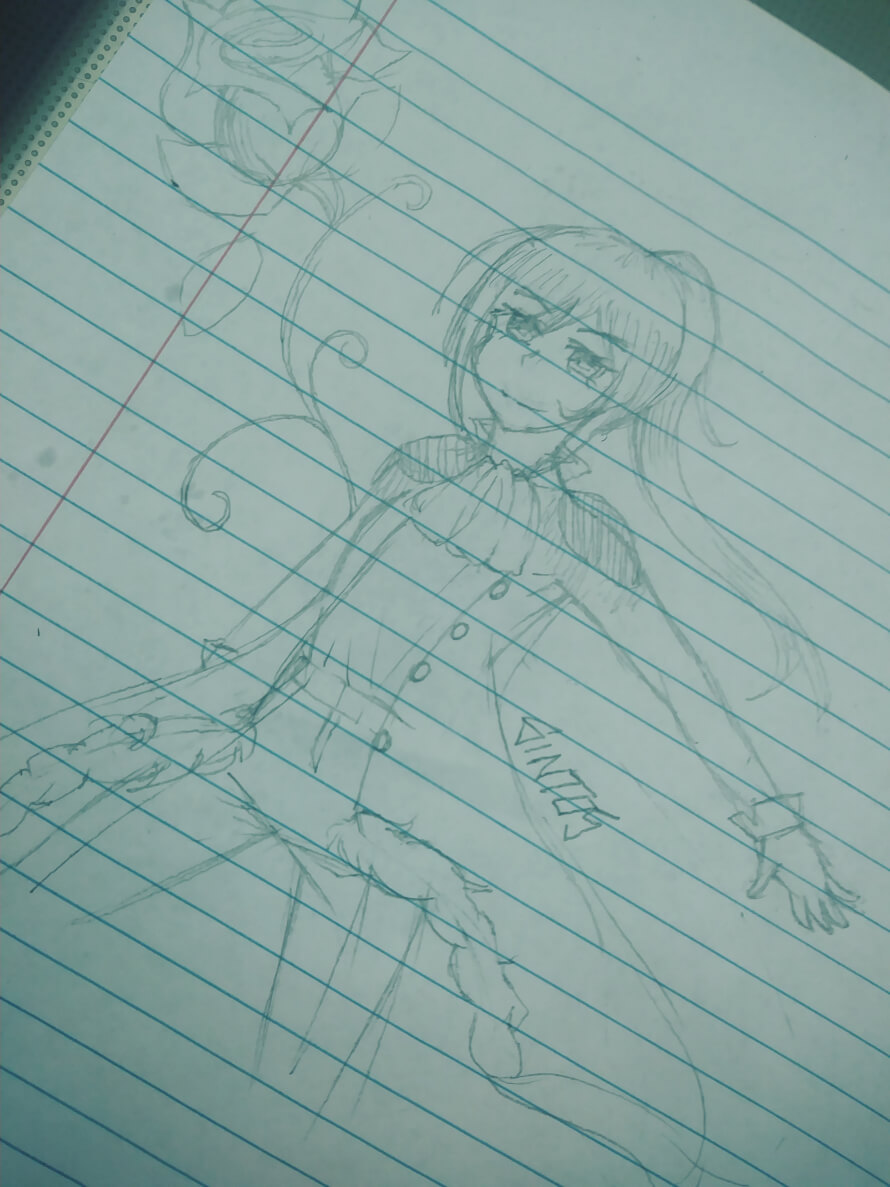 I drew this sketch a little while back and forgot about it. I just remembered I had it today lol. So...
