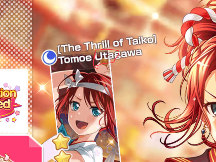 Why must a typo exist on such a beautiful, amazing card / Gacha?!