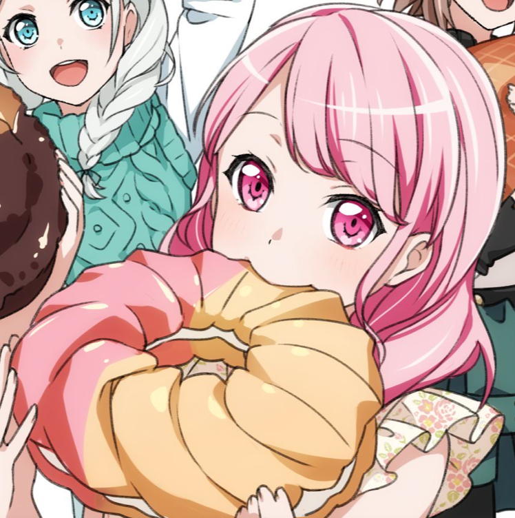 aya chomps donut bigger than her head