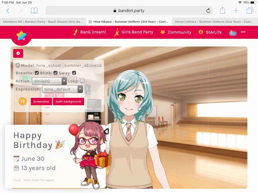 Hina and banpa say happy birthday to me! Awwwwww so kind~
