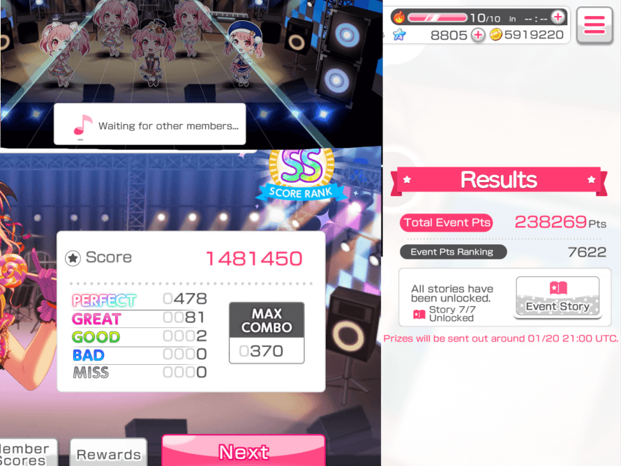 I forgot about Event Evaluation yesterday, so here it is! Welcome to . . .

  CHOMAMALI’S EVENT...