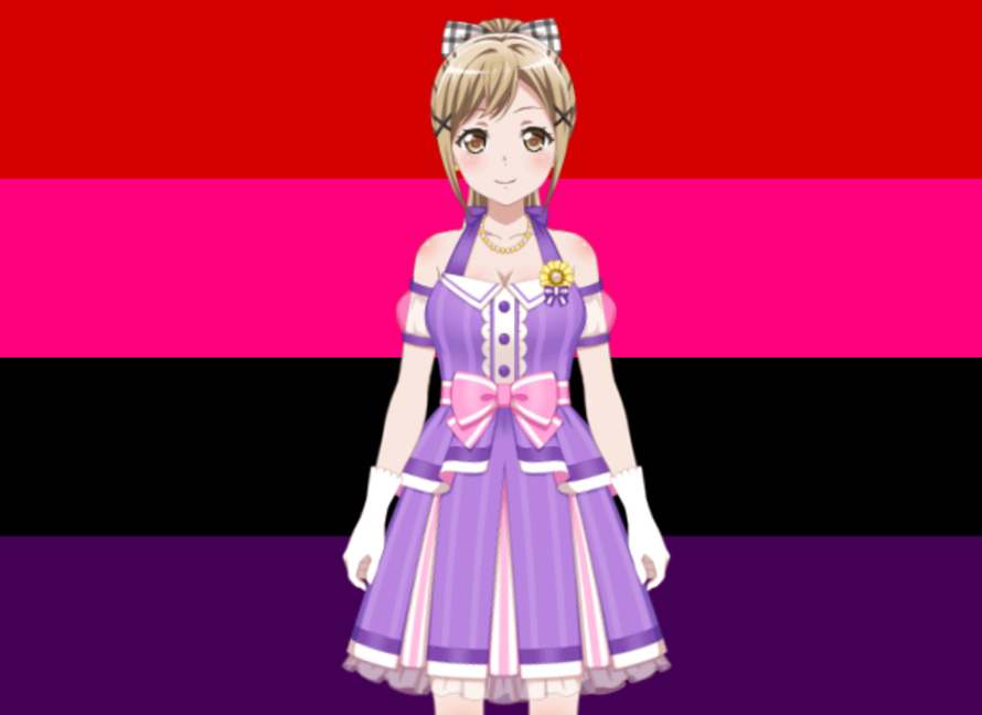 Arisa Is a Secret Edgelord
 pride flag 

