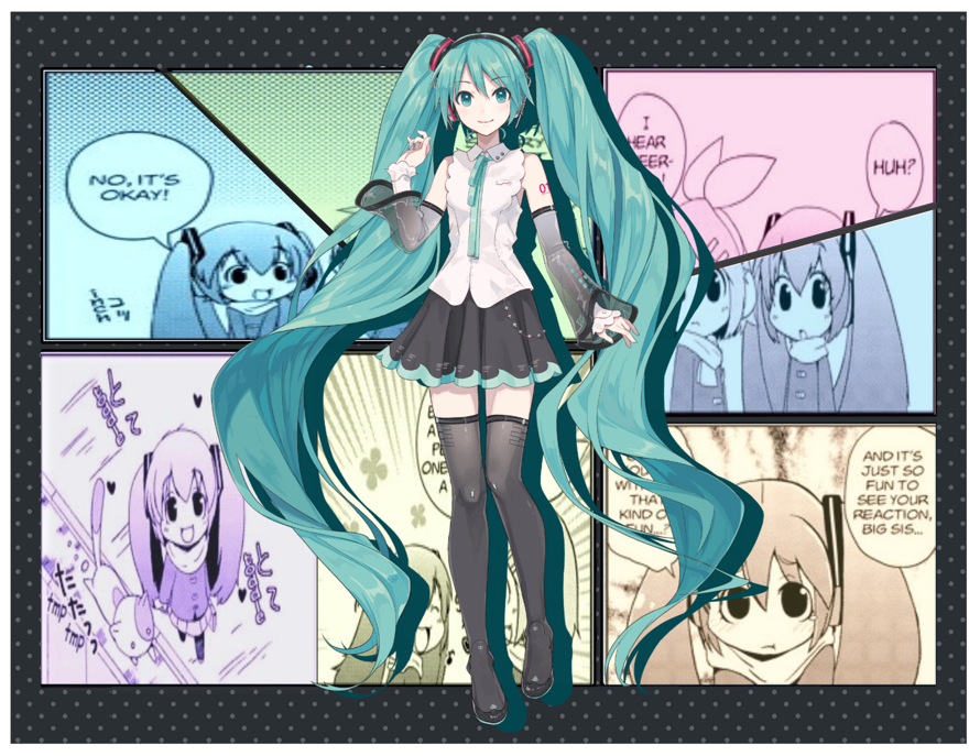 For a creative twist, I made one with Hatsune Miku! ^_^

 Original...