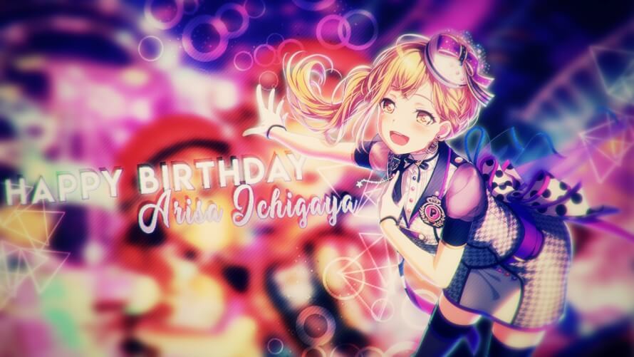 Since tomorrow is arisa's birthday and i'm bored as hell, i made a banner for her birthday!! happy...