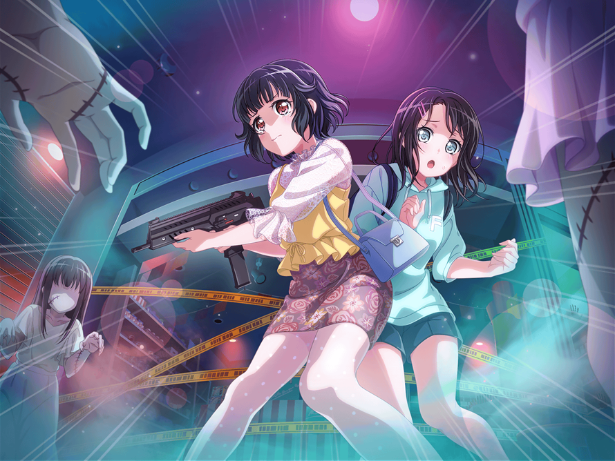 Me: wants to save for poppin party Halloween event 

English Bandori: GUN RIMI
 Can we take a...