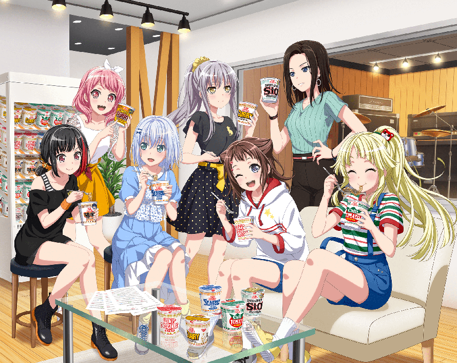 Cup of noddle collab all together~ 

is on official art list this is not mine so yea 