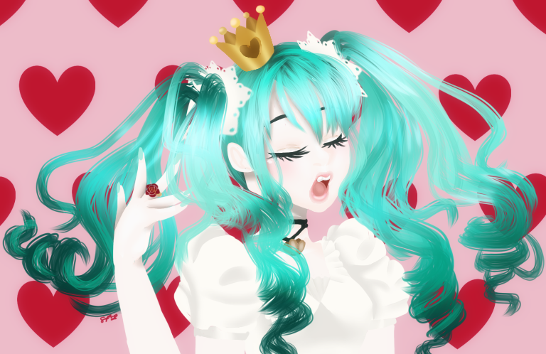 Miku really said,” Roselia ain’t veggie vibin’  veggin’ if you will  with me, so I ain’t bothering...