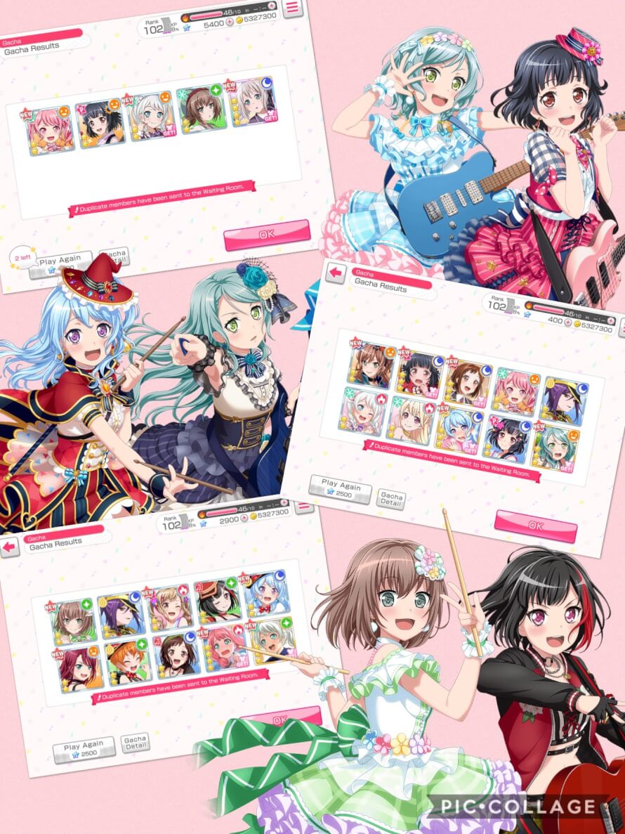 I did my birthday scouts today and WOW!!! THANK YOU BANDORI!!! I got so many cards of my best girls....