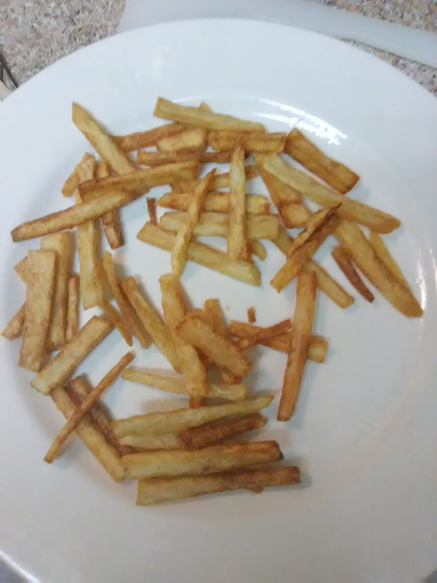 I made fries for sayo.
