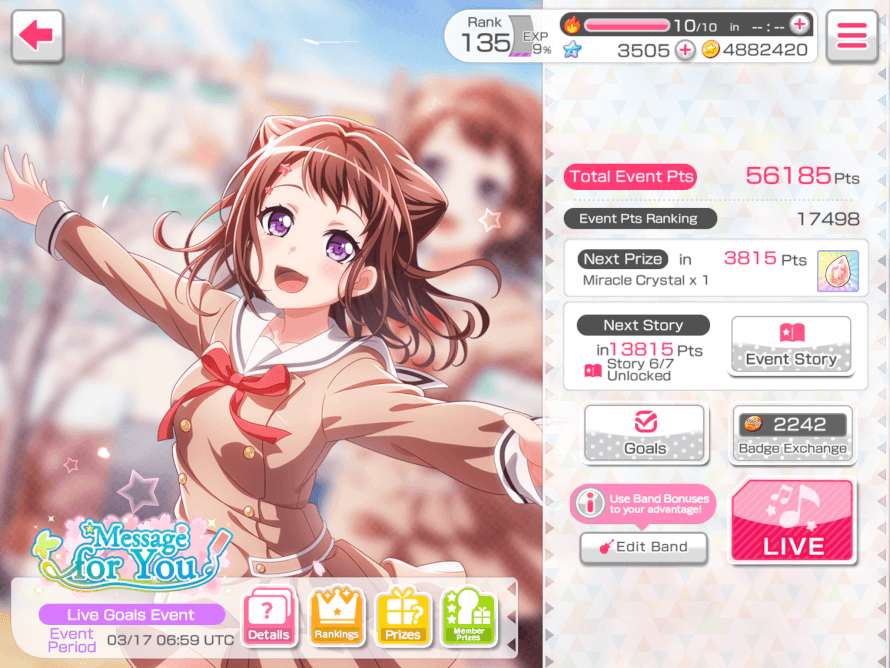 Glaaaahhhh 

Bandori wouldn’t let me in yesterday and this is what happens ;u;