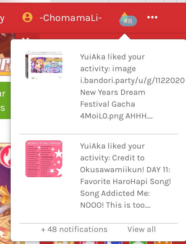 When I got up I had 50 notifications?!?!