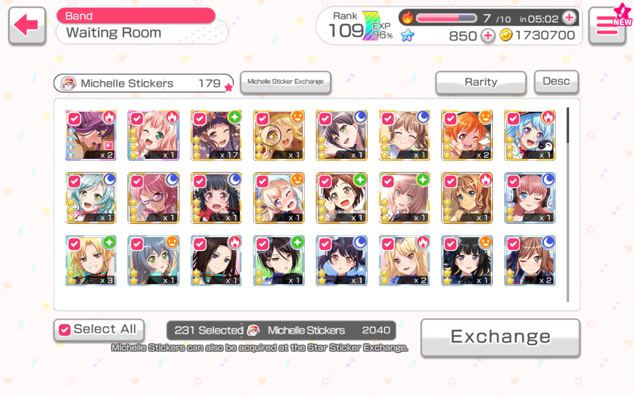 The amount of Michelle Stickers I got from the Halloween KiraFest is insane. Had to spark for Moca,...
