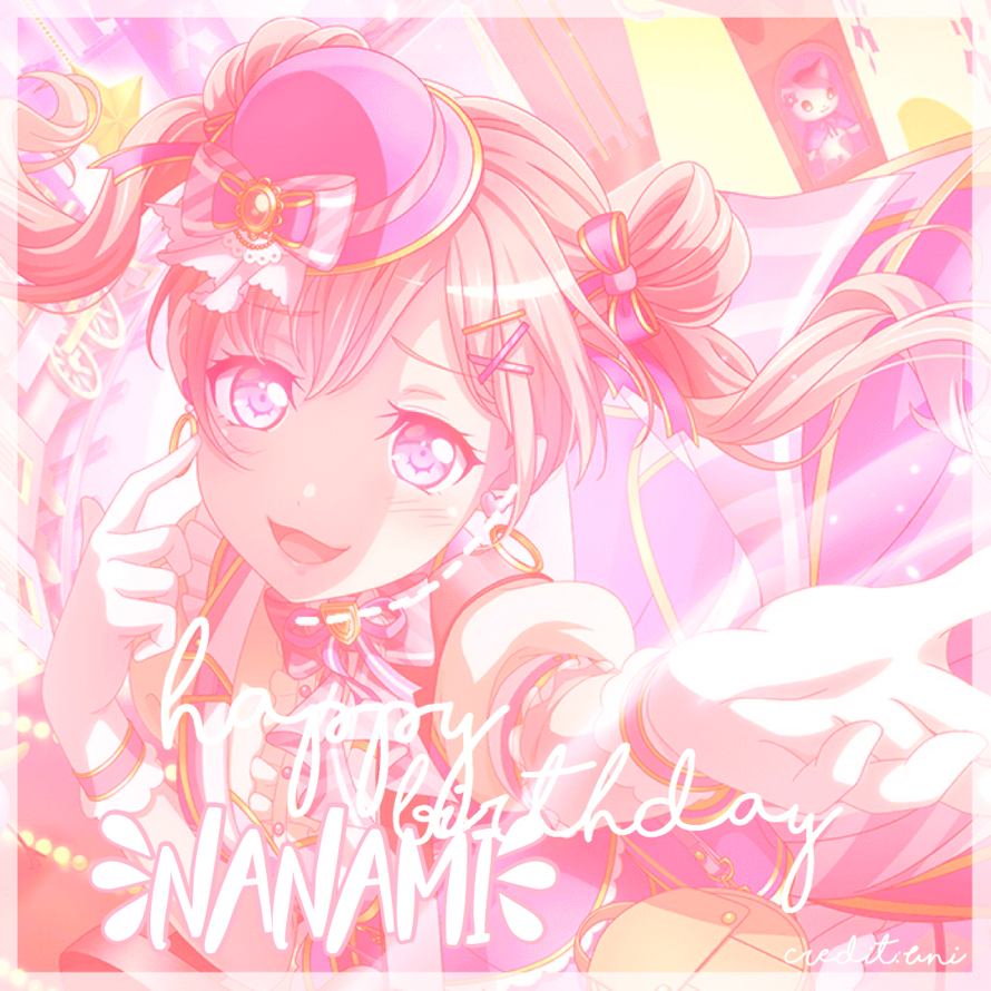     Happy birthday Nanami! I hope you spend this day with Morfonica and all your friends <3  
Hello...