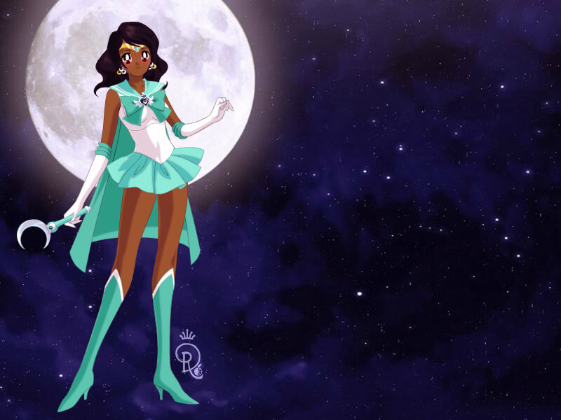 And this is me as a regular sailor scout!!!  I.. Am Sailor Starry Moon. Phrase: "From a starry moon...