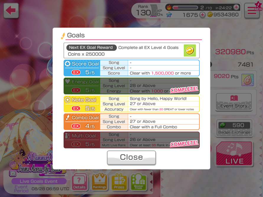 brooo i was so close to getting EX goal master 
i was going to try to fc redo or determination...