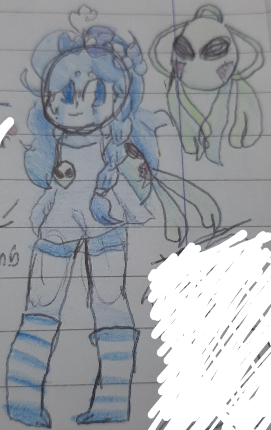   so basically I have nothing to post, also sorry for the white things, there were other sketches I...