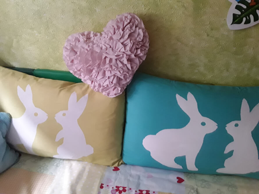 K, I have this in my room and more rabbit plushies bUT OTAE DOESN'T COME HOME 