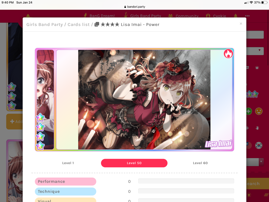   A YANDRE LISA CARD OMGOMLOMGOML