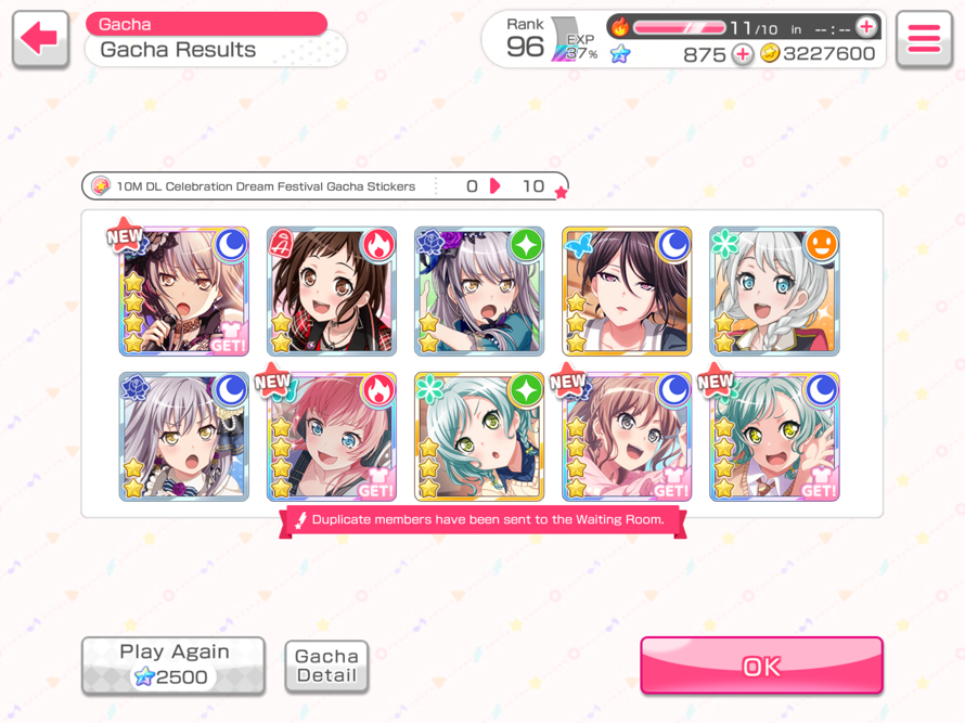 my best pull in game so far !! i got my first  2  dreamfes cards aaaah so happy  .  chu² & lisa are...