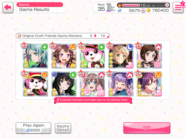 did a 10 pull on my alt the other day and got my dream 4★ Moca card...
    feels bad man
      ...
