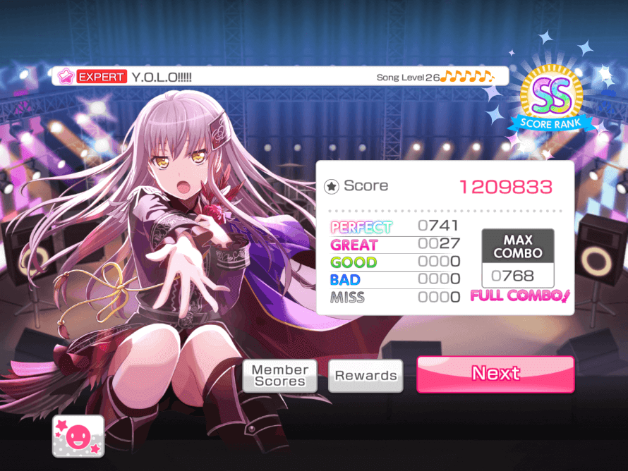 I finally got a full combo on Y.O.L.O!!! on Expert!!!
I've played this song so many times that I...