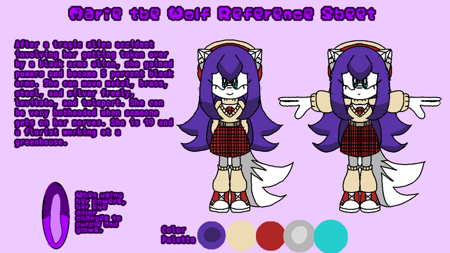 Ik this is bandparty but im posting Sonic stuff here now. Meet Marie.