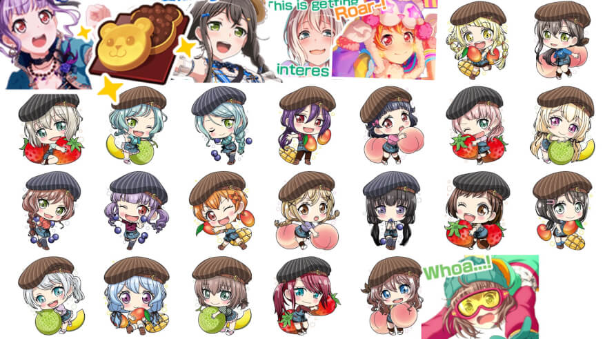 I found this cute art in the  Bang Dream! cafe Twitter...