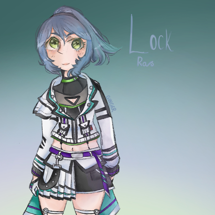 Some fan art of lock as she is one of my favourite members of RAS 